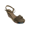 2020 New Style Elegant Fashion Low Price PU Slingback Women Heel Sandal 