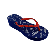 China Factory Personalized Rhinestone High Heel Flip Flops Thongs 